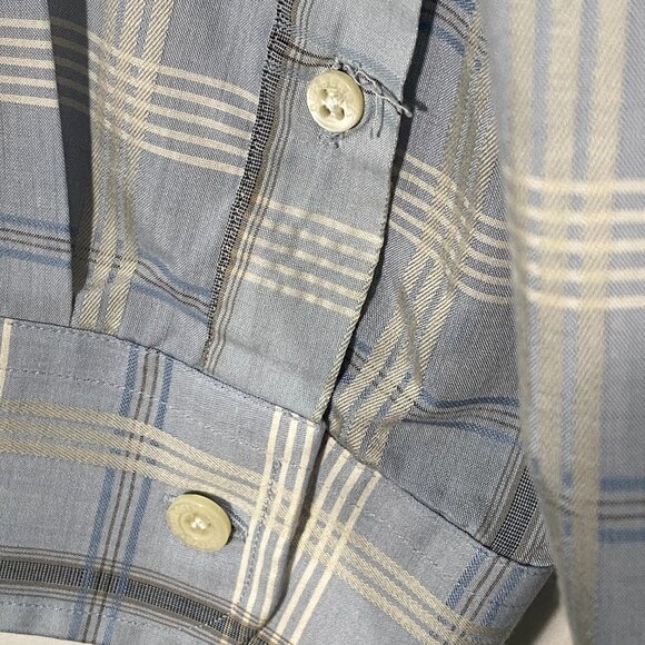 Vintage Burberry's of London Plaid Button Up Shirt Size 41 (L) - Picture 8 of 9